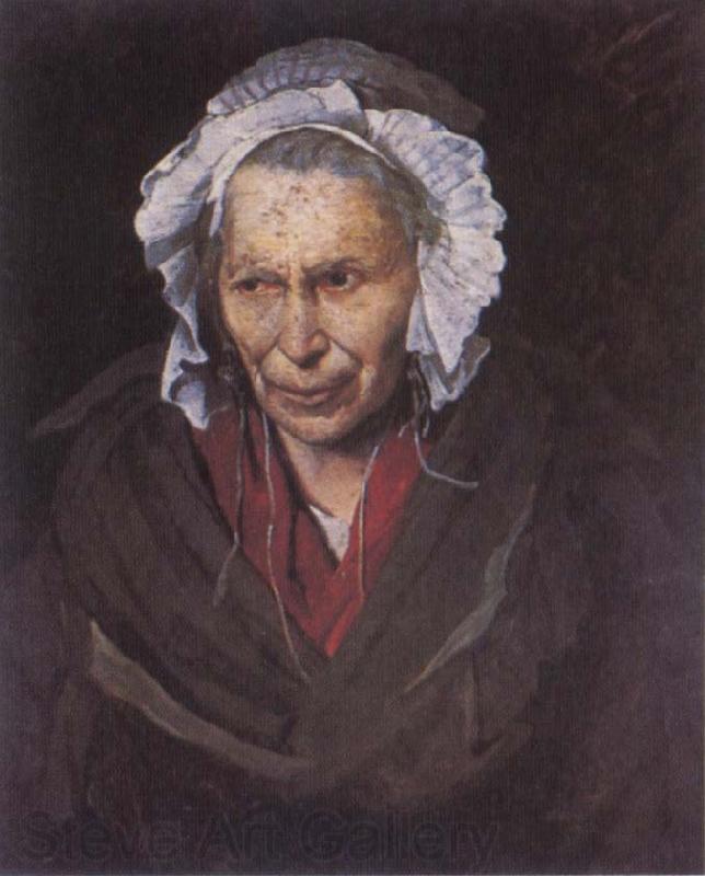 Theodore   Gericault The Madwoman or the Obsession of Envy Spain oil painting art